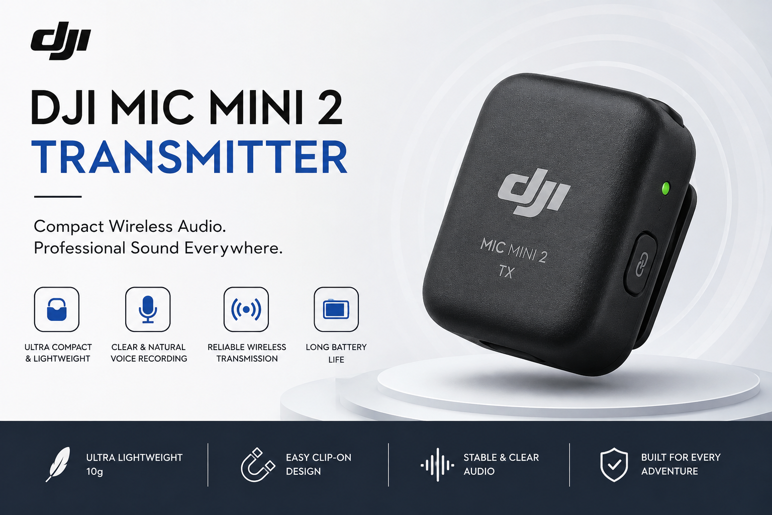 DJI Mic Mini 2 Single 1 TX - Gadget World 08