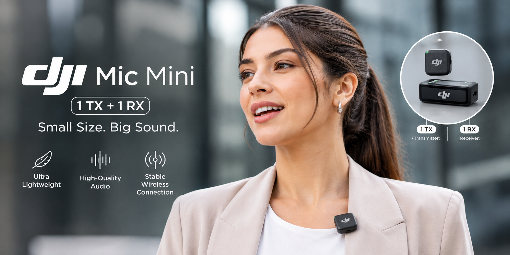 DJI Mic Mini 1 TX 1 RX - Gadget World 08
